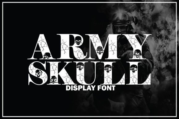 Army Skull: A Bold Decorative Font for Impactful Branding