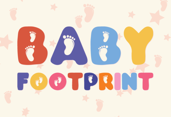 Baby Footprint: A Playful Display Font for Modern Web Design
