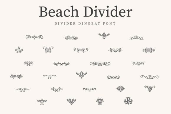 Beach Divider Font: A Playful Typeface for Small Business Branding
