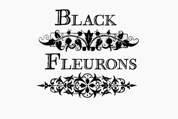 Black Fleurons: A Classic Ornament Font for Web Design