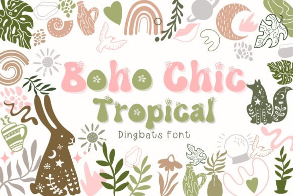 Boho Chic Tropical: A Playful Typeface for Web Design
