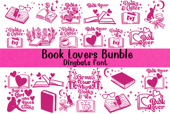 Book Lovers Bundle: A Playful Typeface for Digital Storytellers