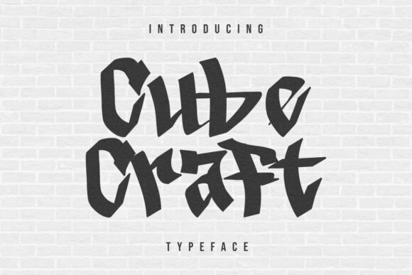 Cubecraft: A Graffiti Typeface for Bold Brand Identity