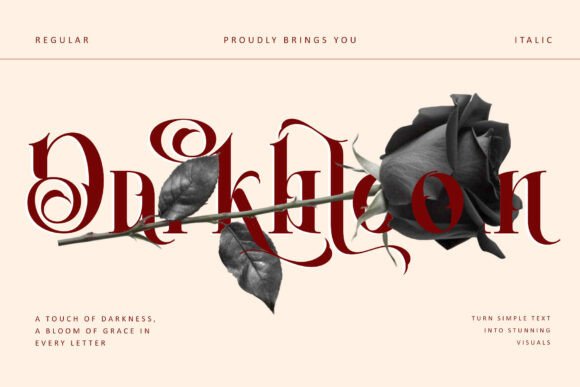 Darkbloom: A Serif Font for Elegant Makers