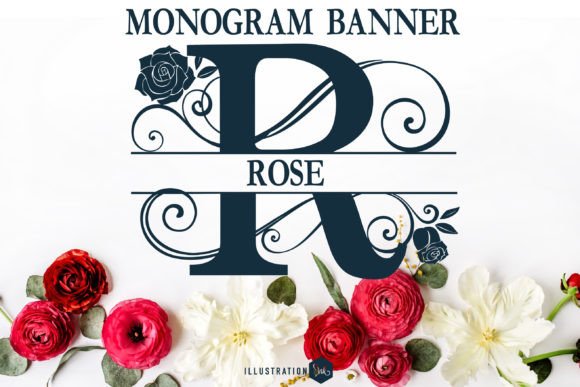 Designing with Rose Monogram Banner: A Split-Style Typeface for Branding