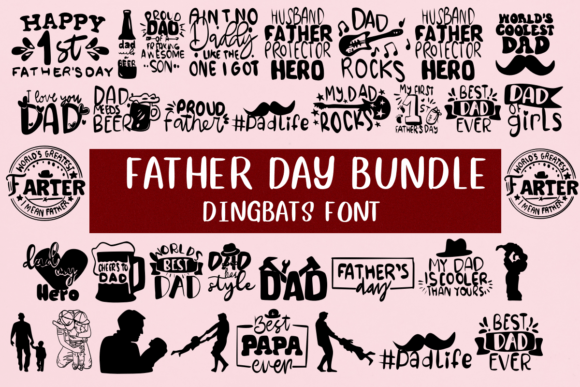 Father Day Bundle: A Playful Typeface for Editorial Design