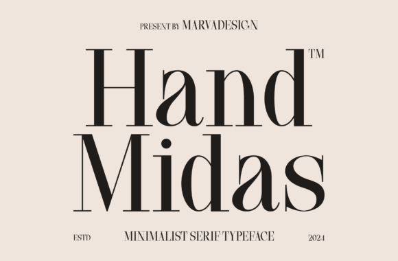 Hand Midas: A Refined Serif Typeface for Editorial Design