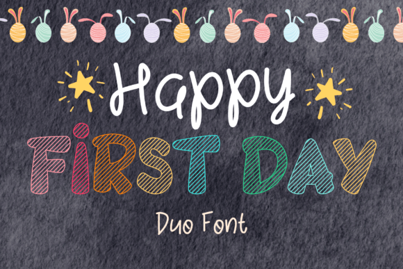 Happy First Day: A Playful Typeface for Editorial Design
