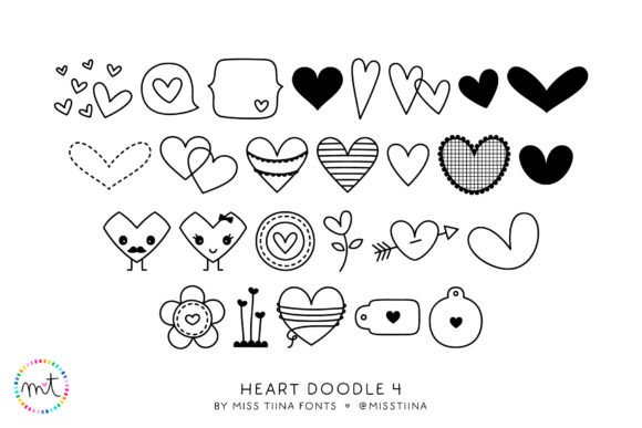 Heart Doodle 4: A Charming Typeface for Editorial Design