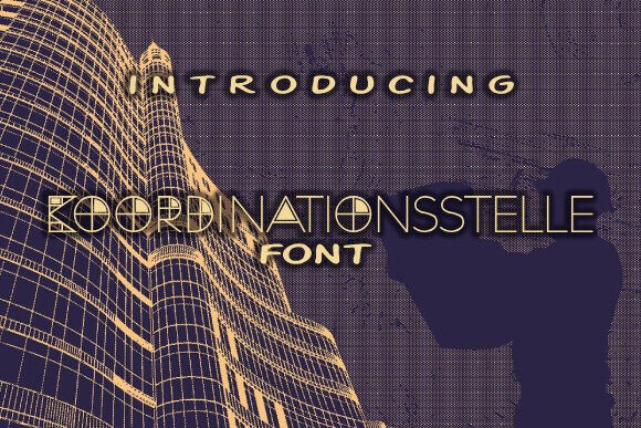 Koordinationsstelle: A Bold Decorative Font for Web Headers