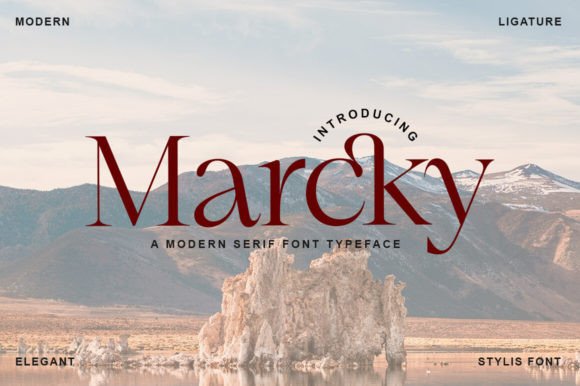 Marcky: A Playful Serif Font for Editorial Design