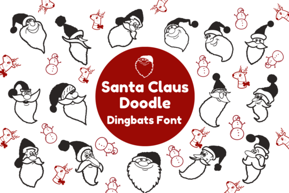 Santa Claus Doodle: A Festive Font for Holiday Makers
