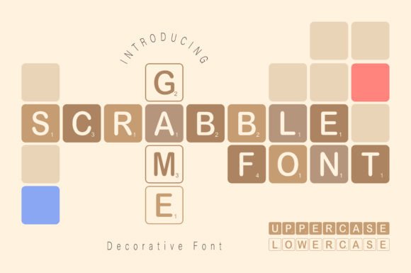 Scrabble Game: A Playful Display Font for Editorial Design
