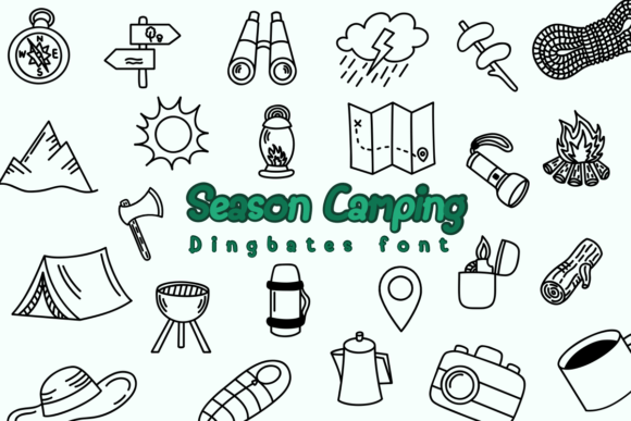 Season Camping Font for Handmade Labels and Cards