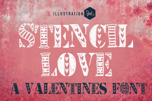 Stencil Love: A Grunge Serif Font for Bold Web Design