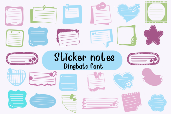 Sticker Notes Font: A Playful Web Design Review