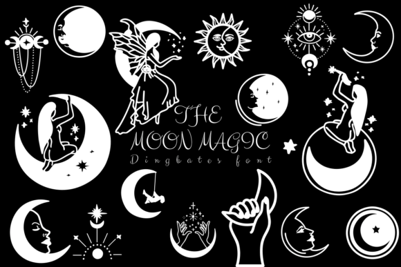 The Moon Magic Font: Enchanting Designs for Handmade Goods