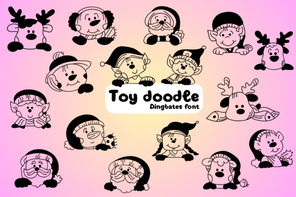 Toy Doodle Font for Festive Branding