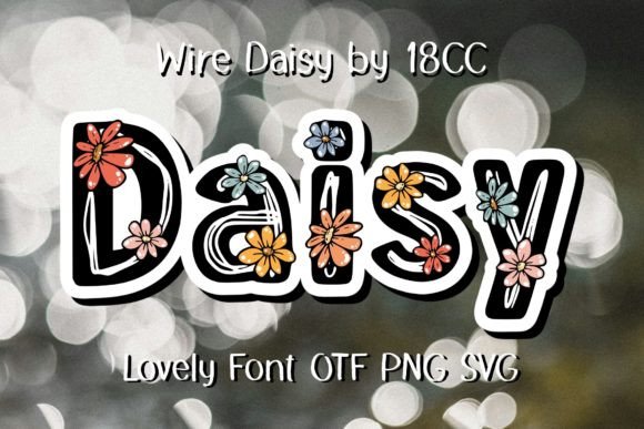 Wire Daisy: A Playful Decorative Font for Editorial Design